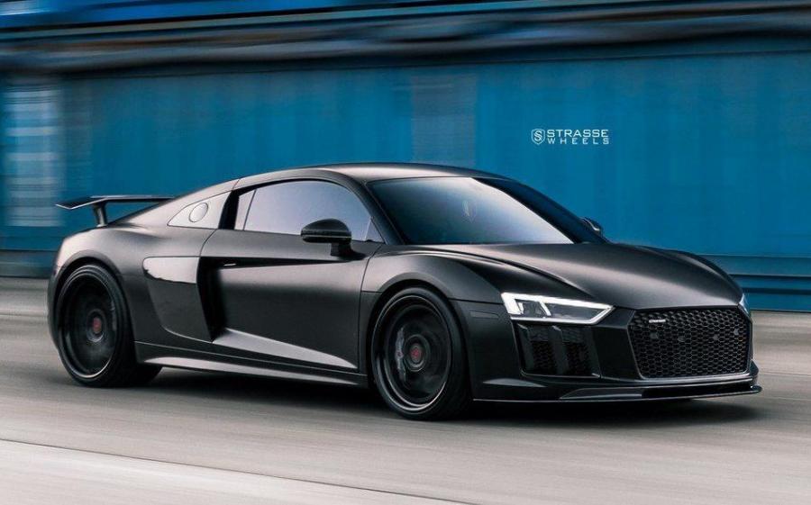 Audi R8 V10 Plus on Strasse Wheels (SV10M Deep Concave FS) '2018